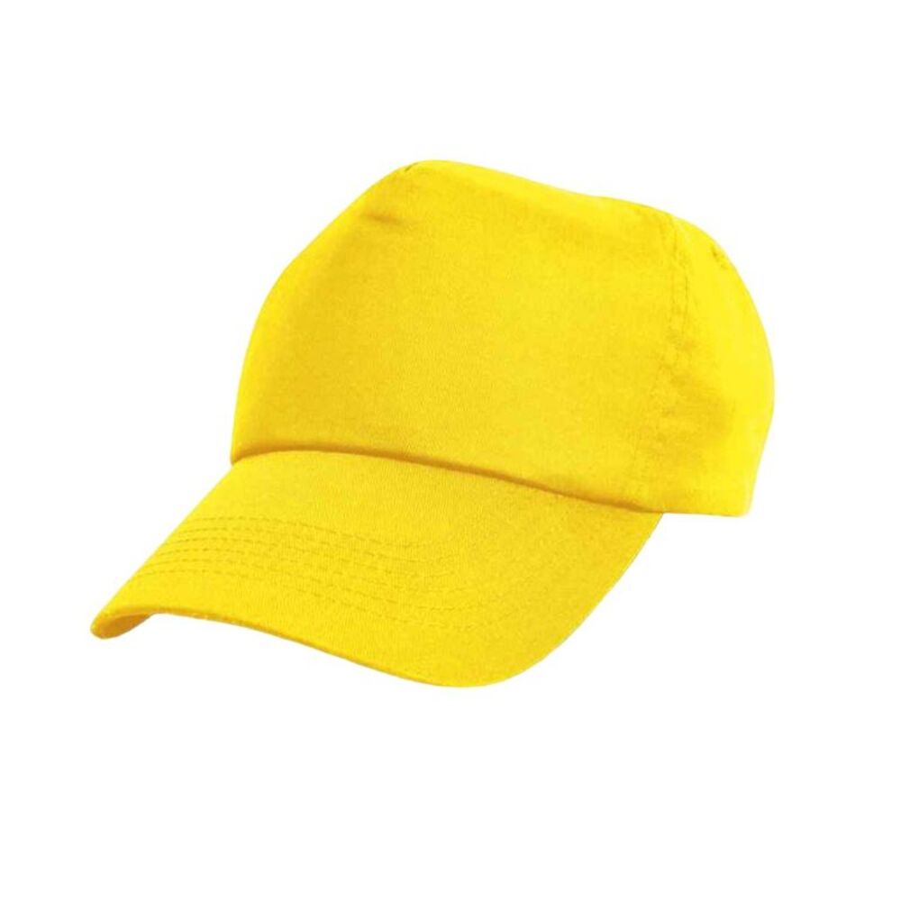 Result Headwear Unisex Adult Cotton Baseball Cap / Yellow